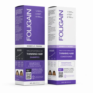 FOLIGAIN® Hair Growth Shampoo + Conditioner Kit For Women with 2% TRIOXIDIL®