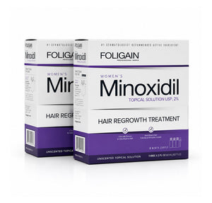 FOLIGAIN® Minoxidil 2% Hair Regrowth Treatment For Women 6 Month Supply