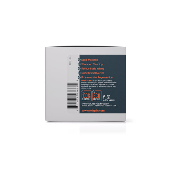 FOLIGAIN Esfoliante e Massaggiatore per Cuoio Capelluto in Nero