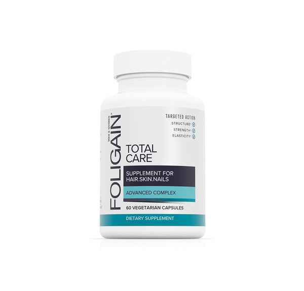 FOLIGAIN TOTAL CARE Integratore per Capelli Diradati, Pelle e Unghie 60 Capsule Vegetariane