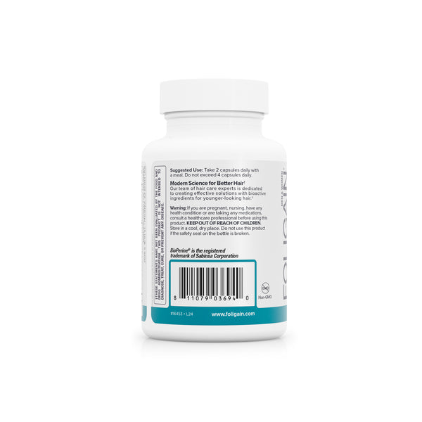 FOLIGAIN TOTAL CARE Integratore per Capelli Diradati, Pelle e Unghie 60 Capsule Vegetariane