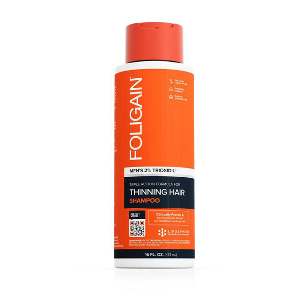 FOLIGAIN Triple Action Shampoo For Thinning Hair For Men with 2% Trioxidil 473ml - FOLIGAIN EU